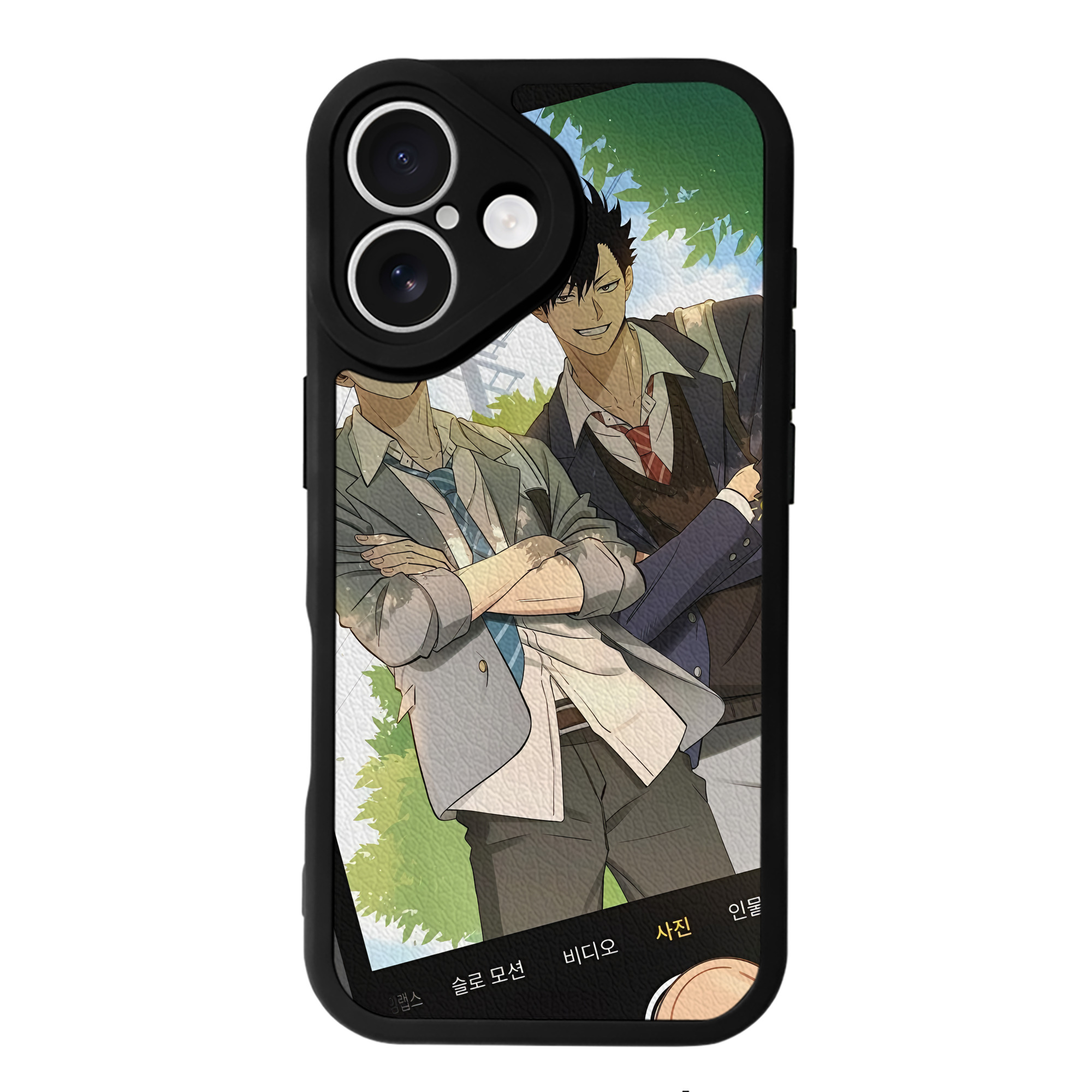 （画像用） ハイキュー!! Haikyu!! 【iPhone 16シリーズ対応】シリコンスマホケース（レザー調） 材質：シリコン